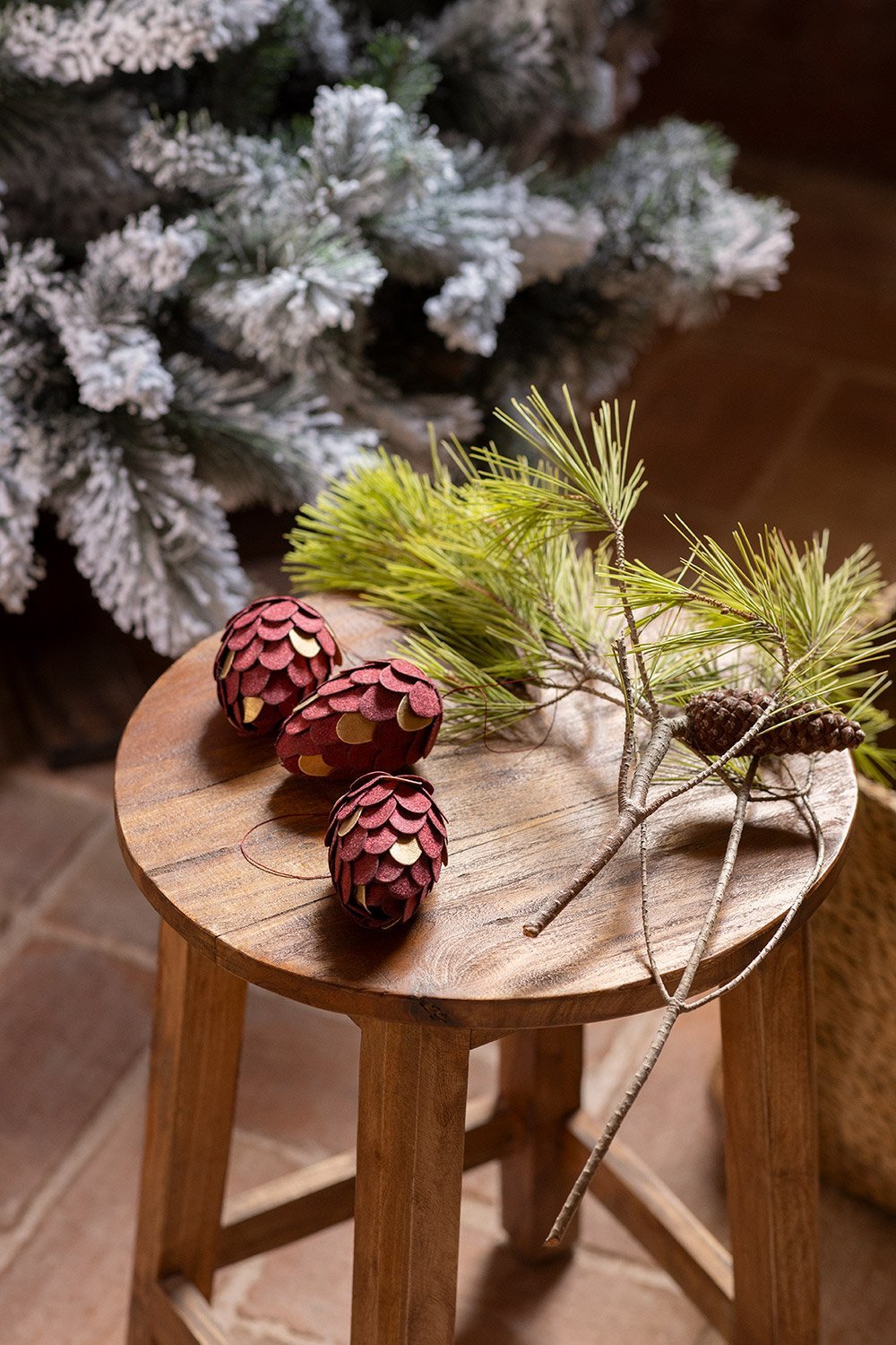 Pack de 3 adornos de navidad en papel Elysia , imagen de galería 1