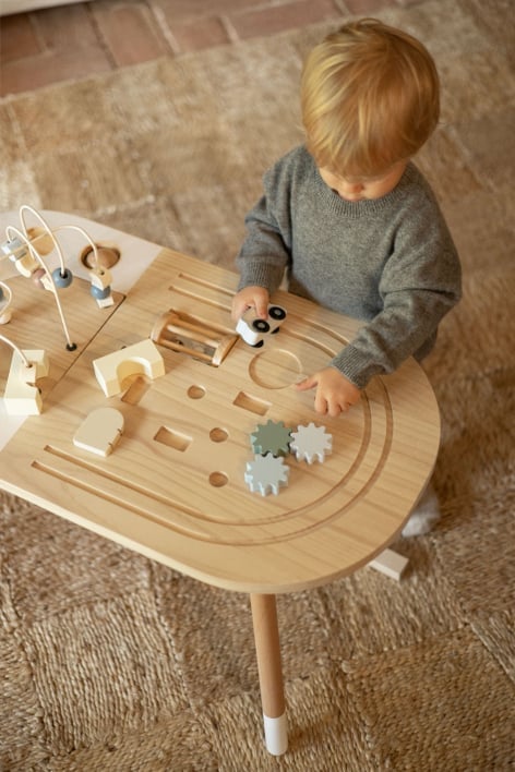 Mesa multiactividad en madera Nigel Kids