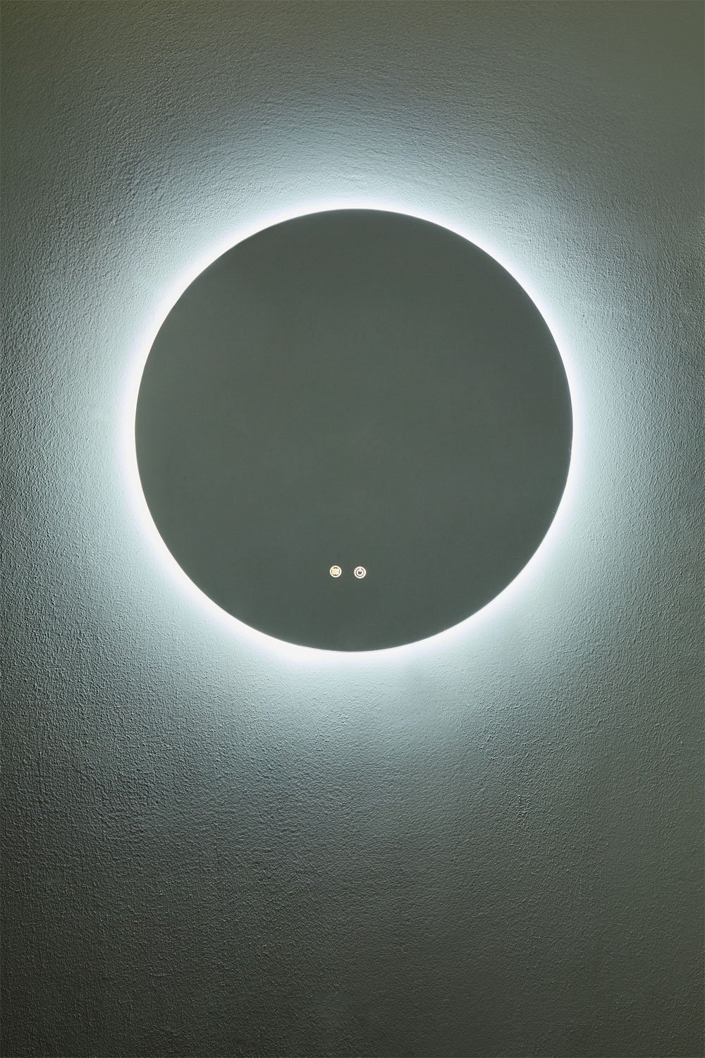 Espejo de pared redondo Ø70 cm para baño con luz LED y antivaho Riben , imagen de galería 5