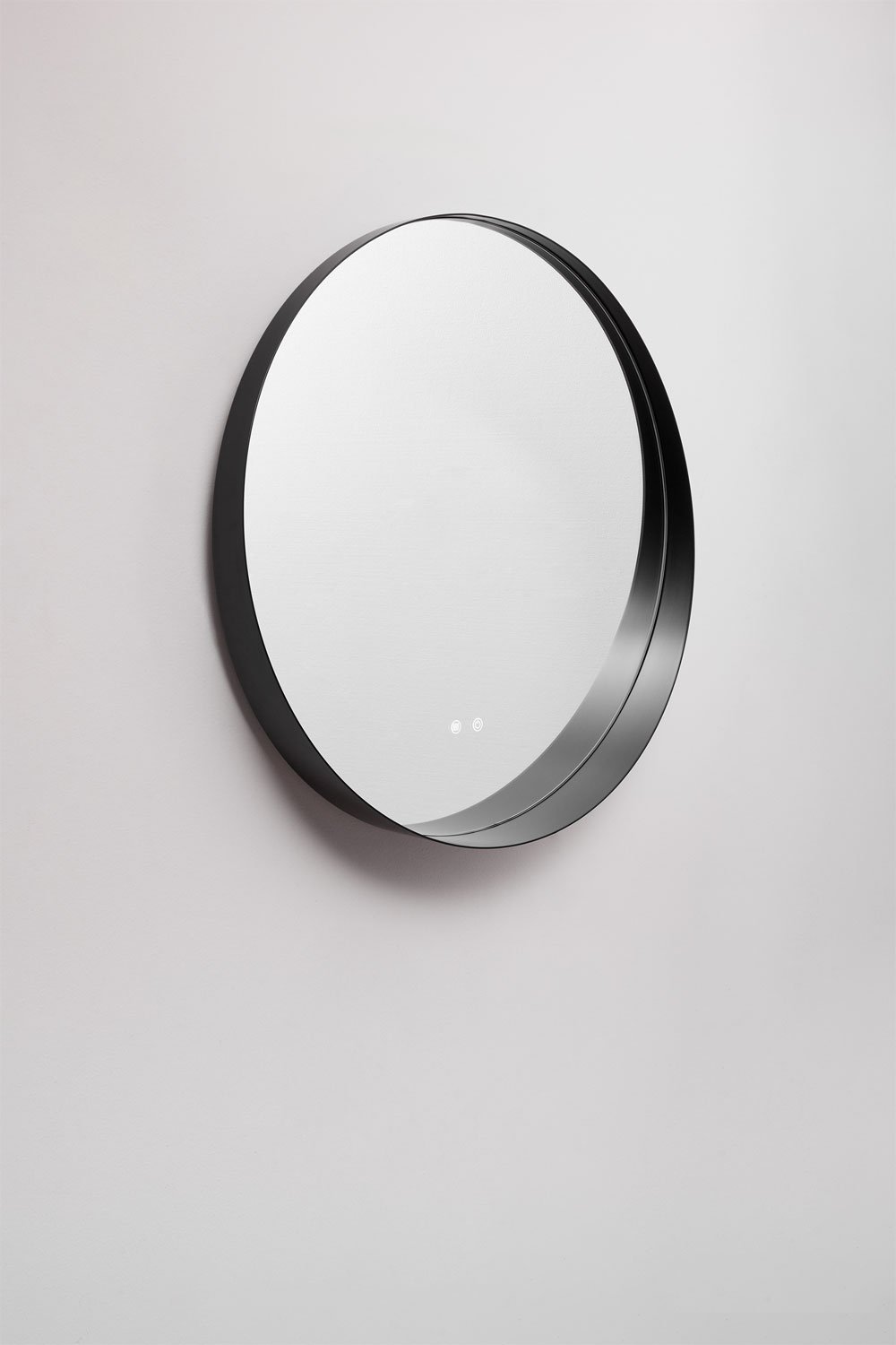 Espejo de pared redondo Ø80 cm para baño con Luz LED y antivaho Kimacs, imagen de galería 5