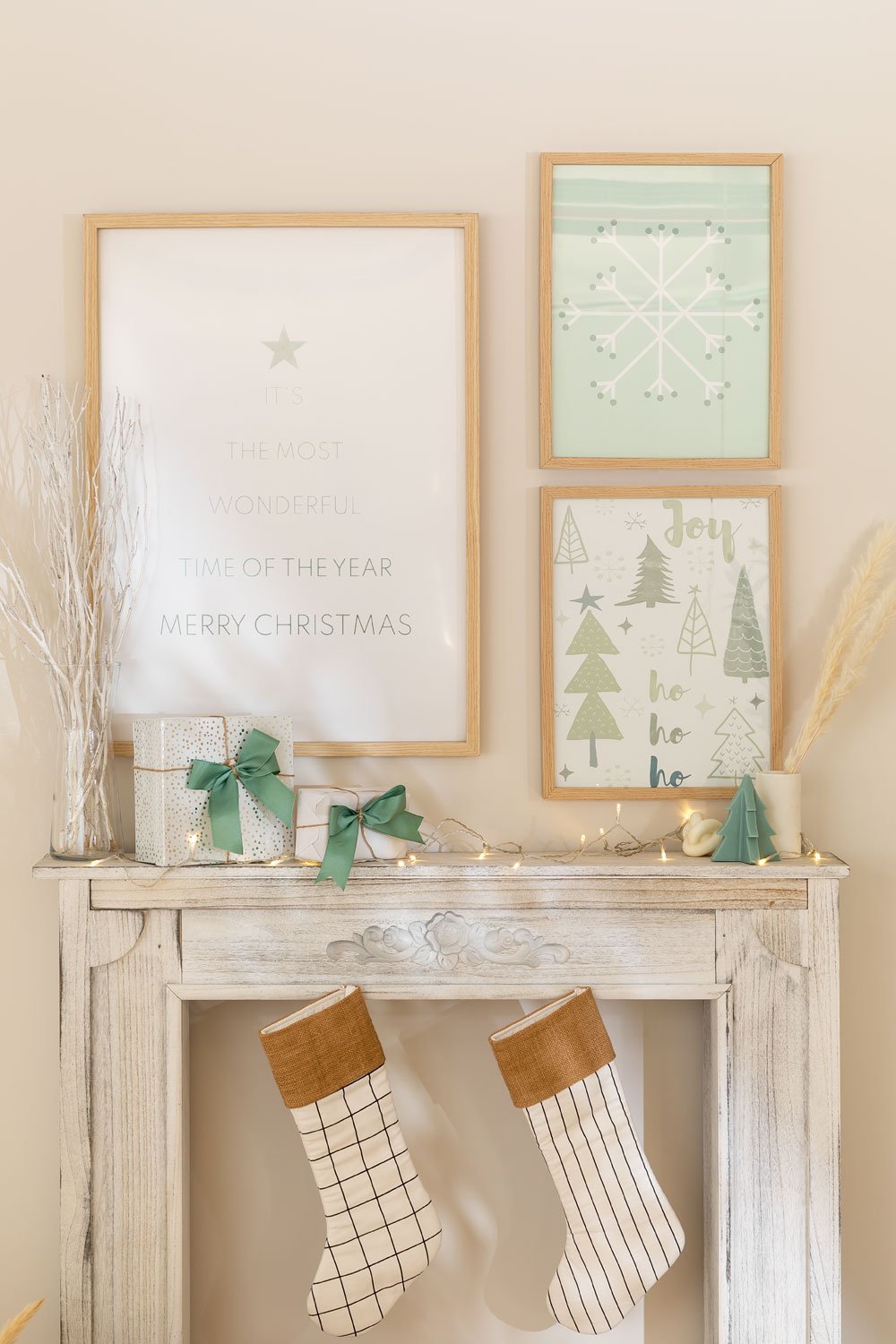 Set de 3 láminas decorativas de Navidad Belene, imagen de galería 6