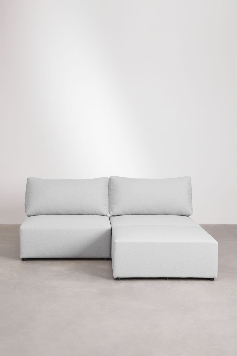 Sofá modular de 2 piezas con puff Kata, imagen de galer&iacute;a 3