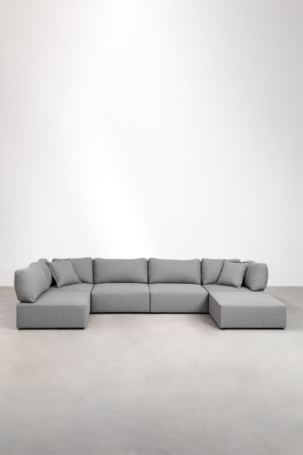 Sofá modular rinconera de 5 piezas con puff Kata  , imagen de galería 3