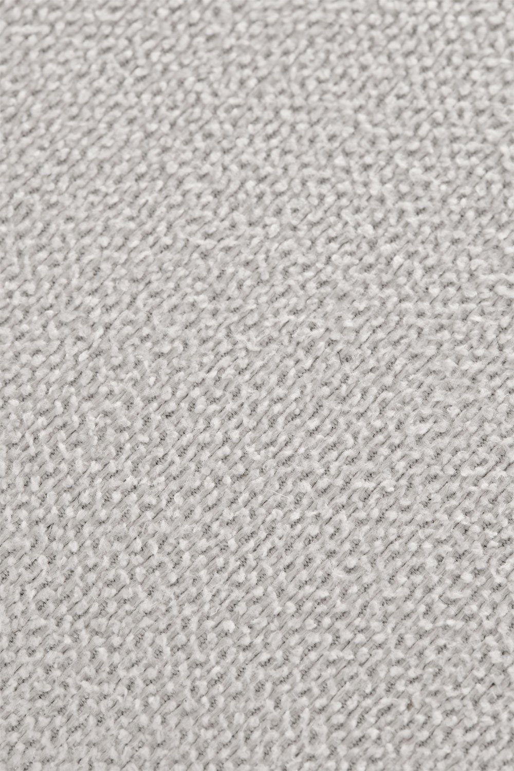 Cama para colchón 140x190 cm con canapé abatible en chenilla blanco roto Lunari , imagen de galería 10