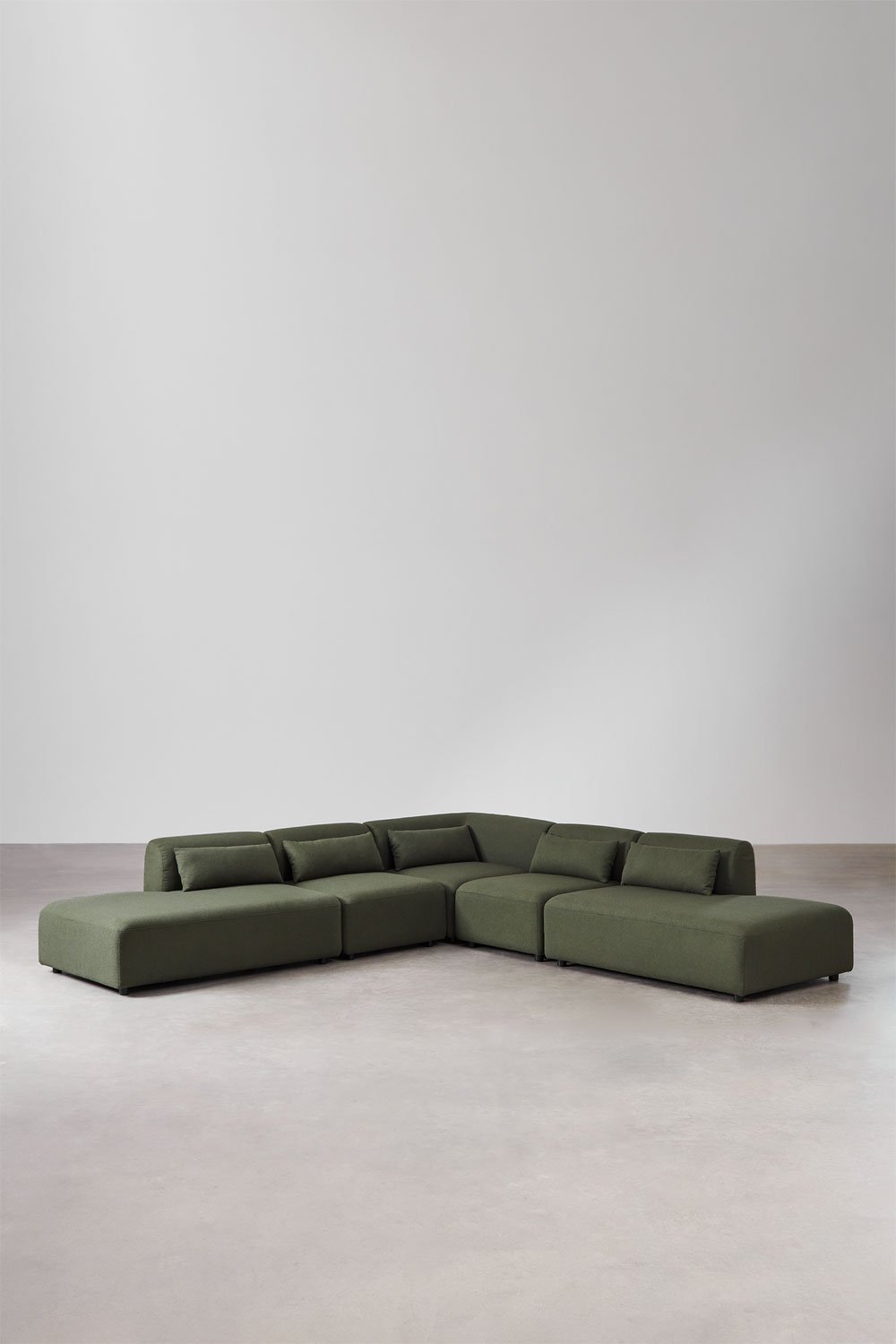 Sofá modular esquinero de 5 piezas con doble diván Fogler, imagen de galería 1
