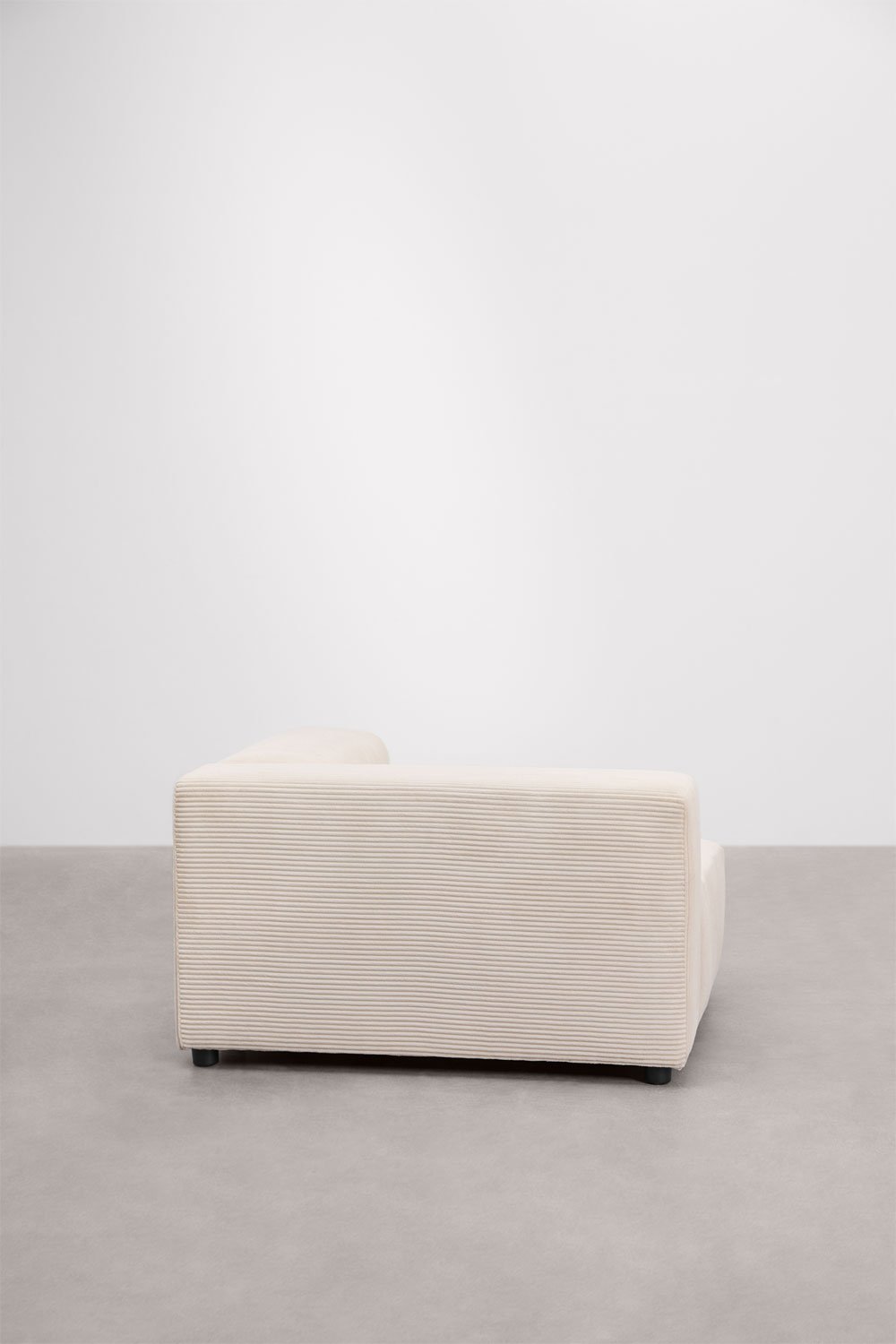 Módulo esquinero izquierdo 115x113 cm con reposabrazos alto para sofá modular Bruna, imagen de galería 3