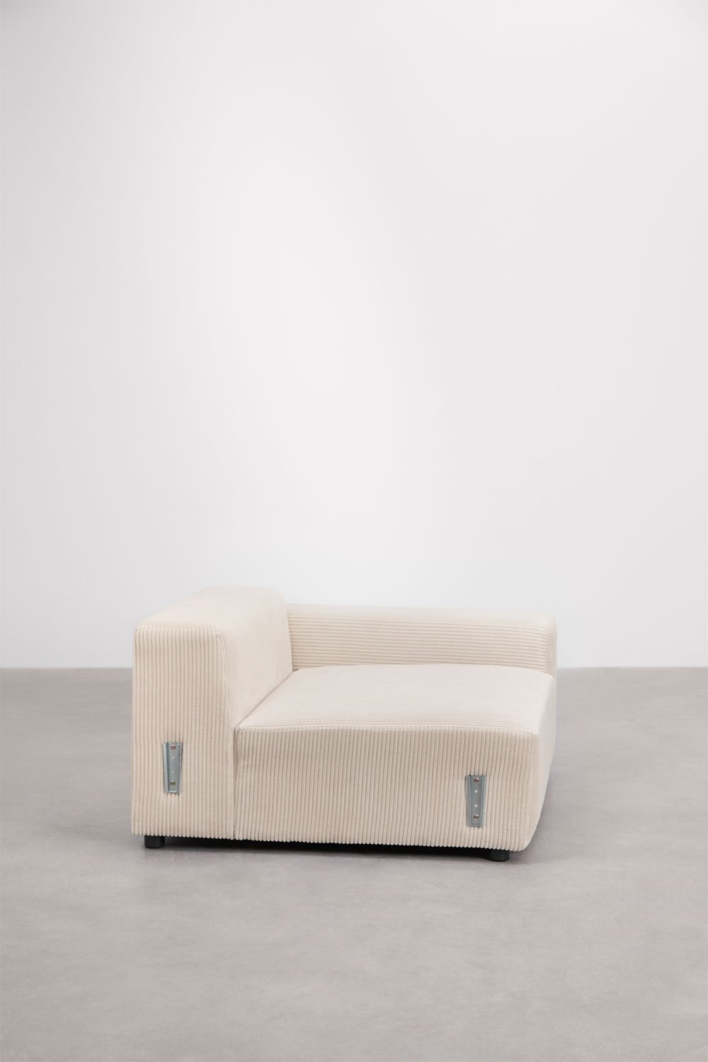 Módulo esquinero derecho 135x113 cm con reposabrazos bajo para sofá modular Bruna , imagen de galería 3