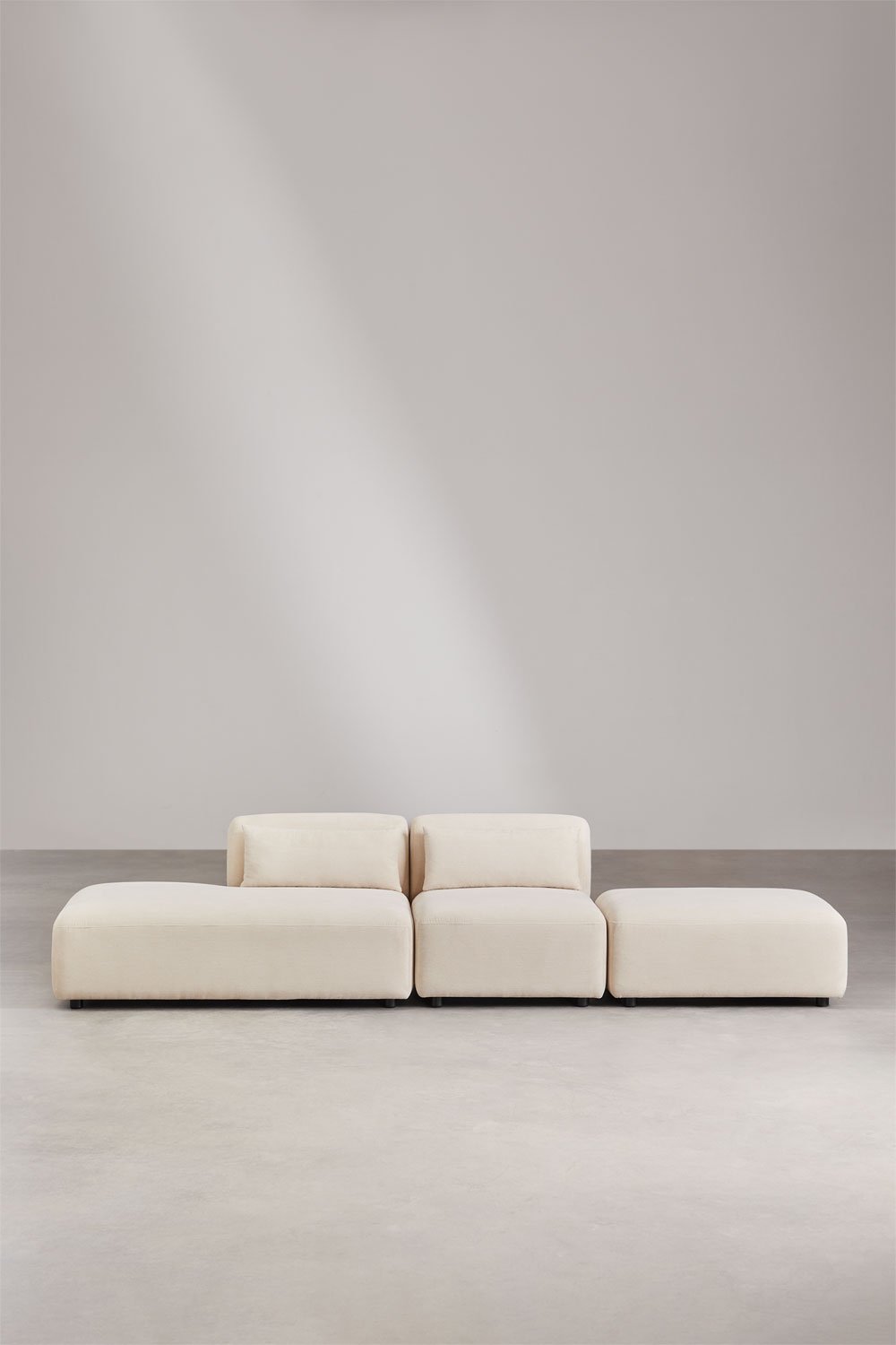 Sofá modular de 2 piezas con diván izquierdo y puff Fogler , imagen de galería 3