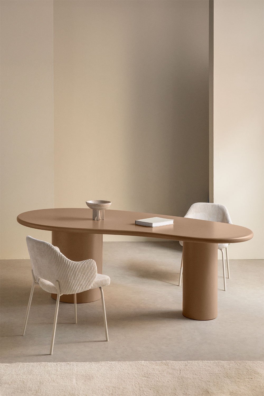 Mesa de comedor ovalada en MDF (220x115 cm) Billie, imagen de galería 1