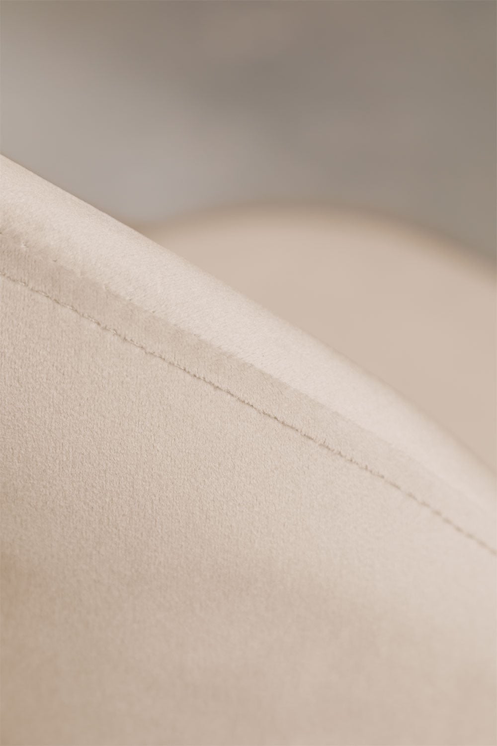 Pack de 2 taburetes altos 65 cm en terciopelo marrón trigo y patas doradas Kana Design, imagen de galer&iacute;a 4