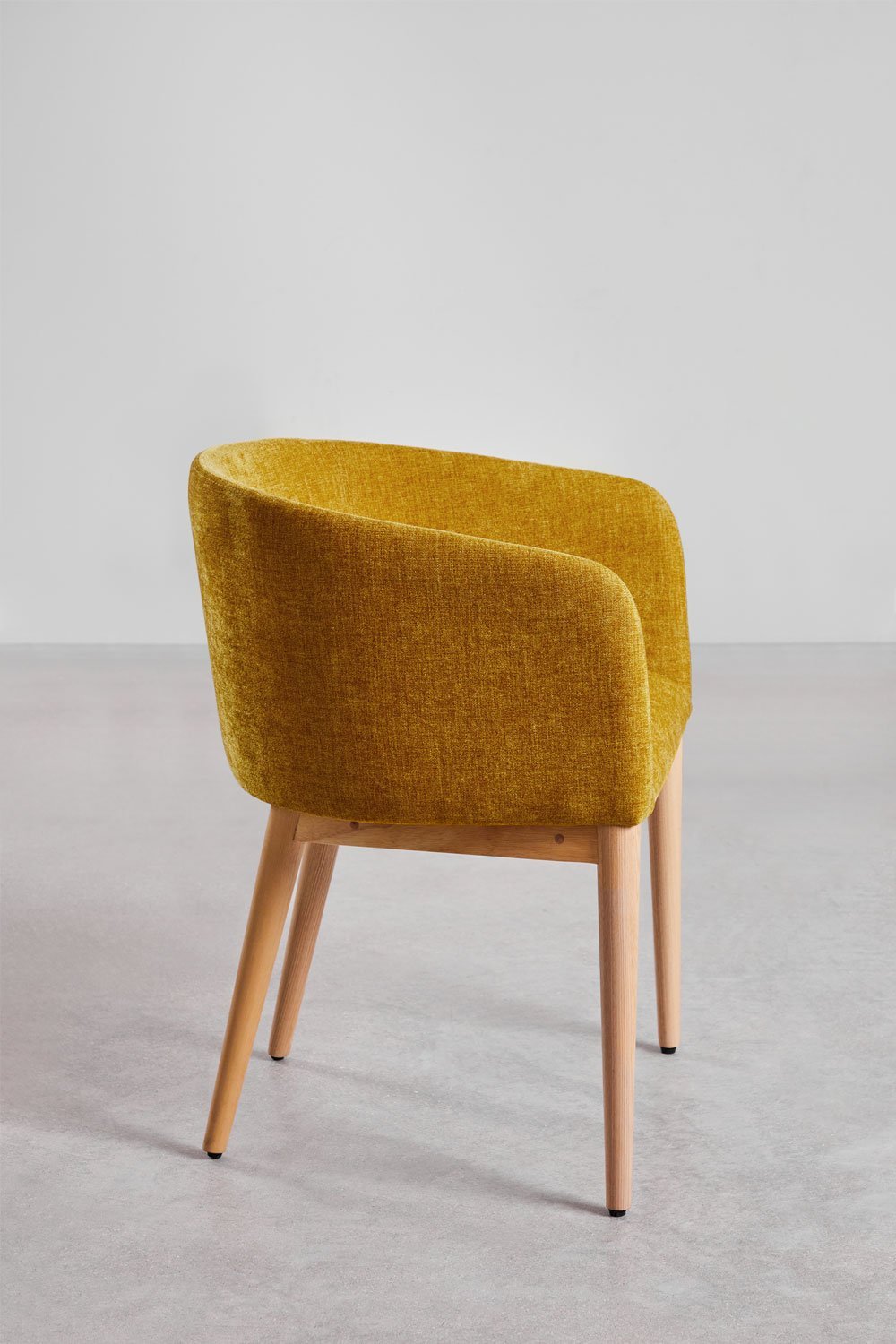 Silla de comedor tapizada con reposabrazos Bunia, imagen de galería 4