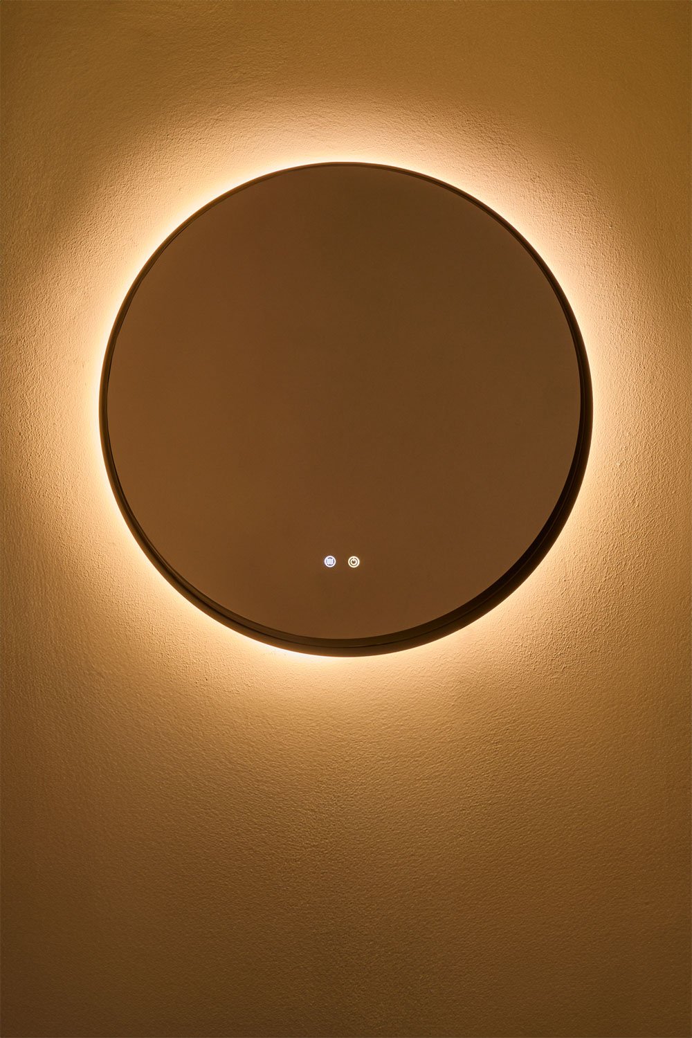 Conjunto de mueble de baño en resina con lavabo integrado y luz LED Nerine, imagen de galería 9