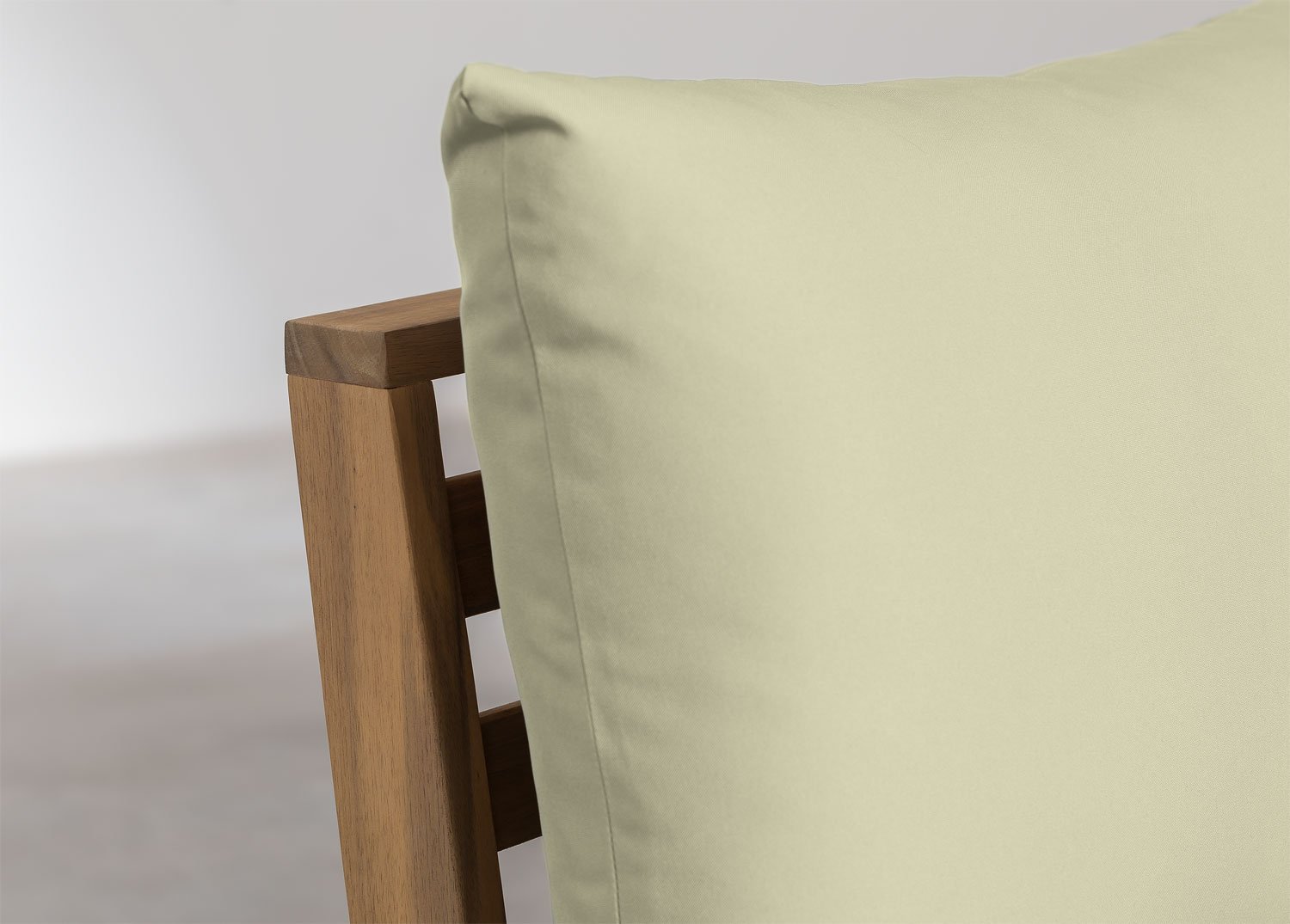 Módulo central para sofá modular de jardín en madera de acacia Filips, imagen de galer&iacute;a 4