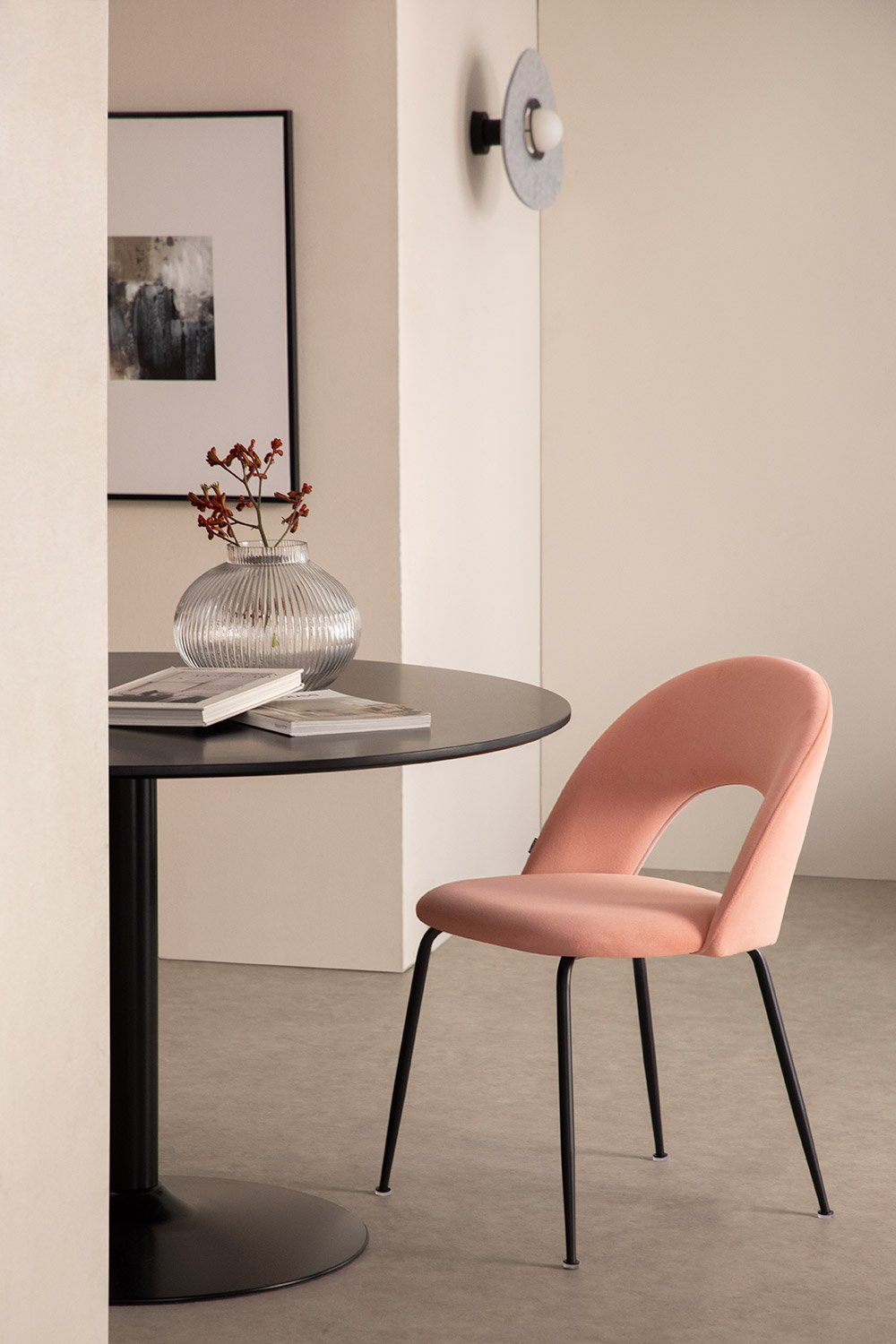 Silla de Comedor en Terciopelo Glorys Style, imagen de galería 1