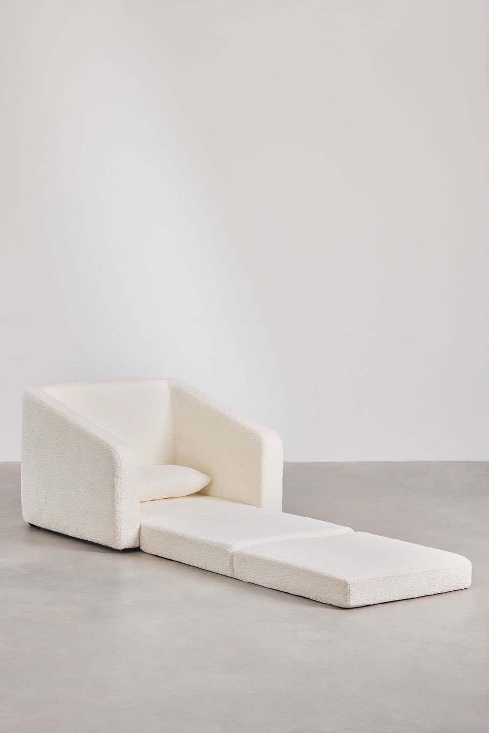 Pack de 2 sillones cama en tela bouclé Dalila, imagen de galería 5