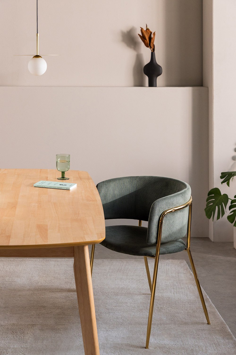 Pack de 4 sillas de comedor tapizadas Nalon, imagen de galería 1