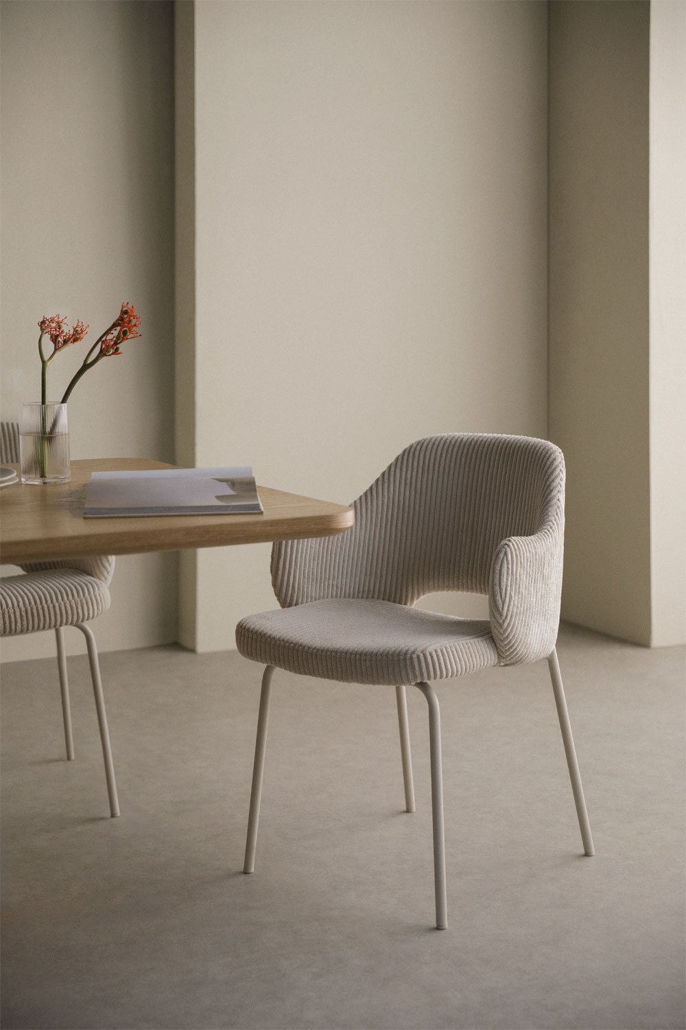 Silla de comedor tapizada Gemma, imagen de galería 1