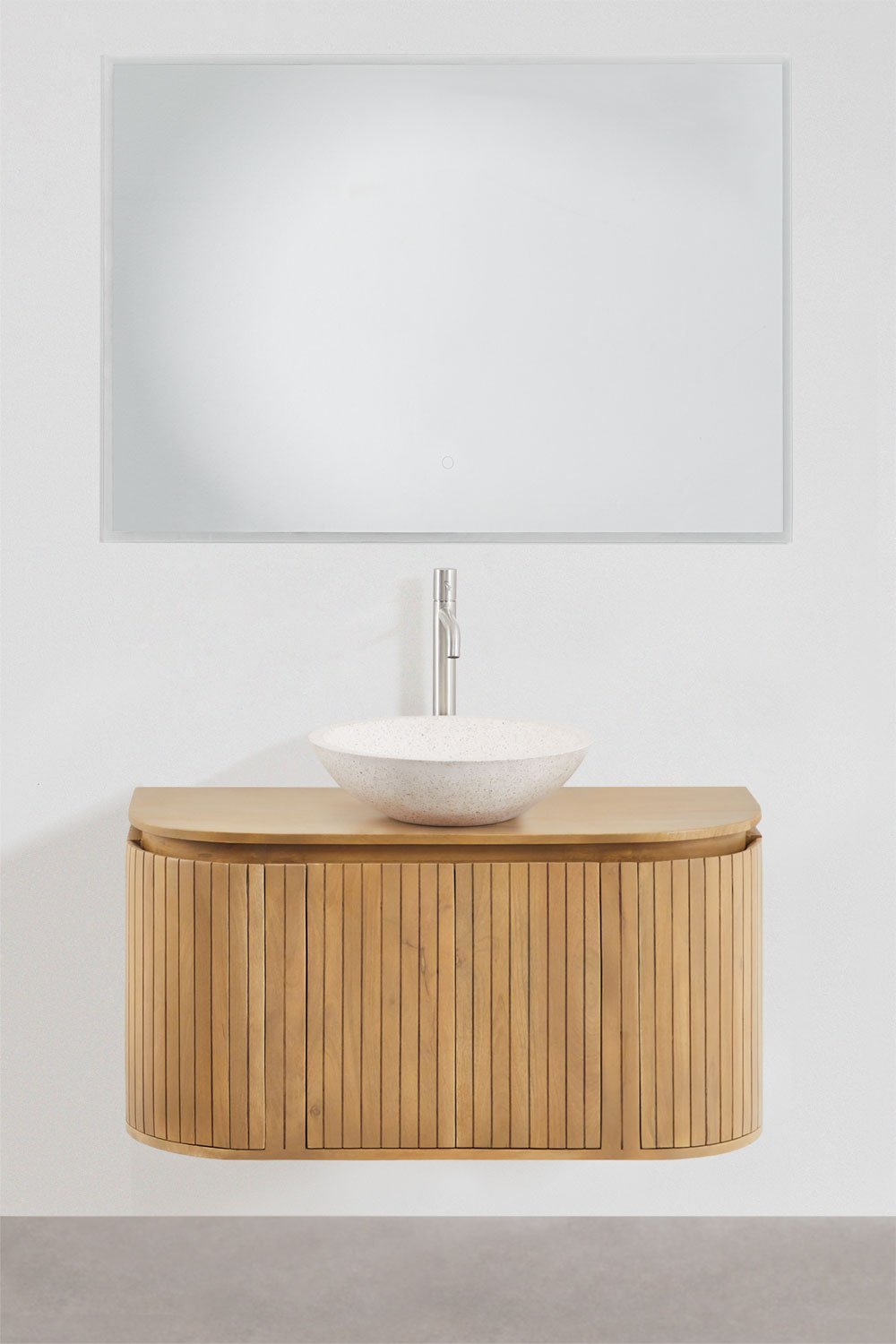 Conjunto de mueble de baño en madera de mango Analis, imagen de galería 2