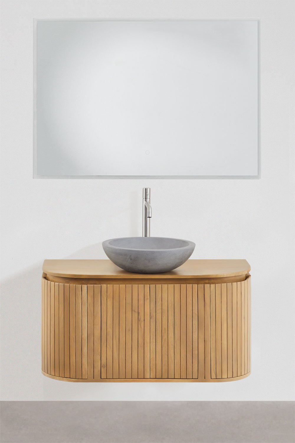 Conjunto de mueble de baño en madera de mango Analis, imagen de galería 2