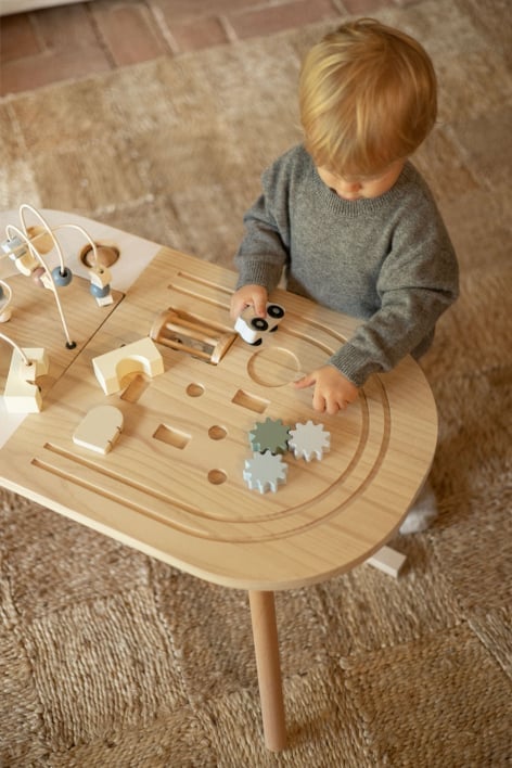 Mesa multiactividad en madera Nigel Kids