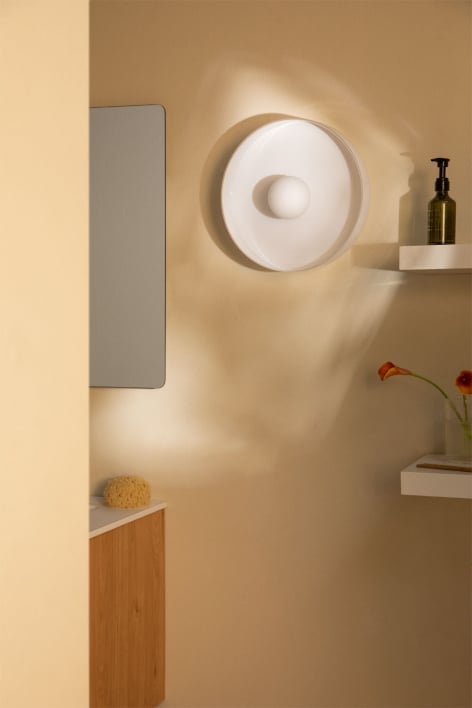 Aplique de pared para baño Jaxal - Blanco