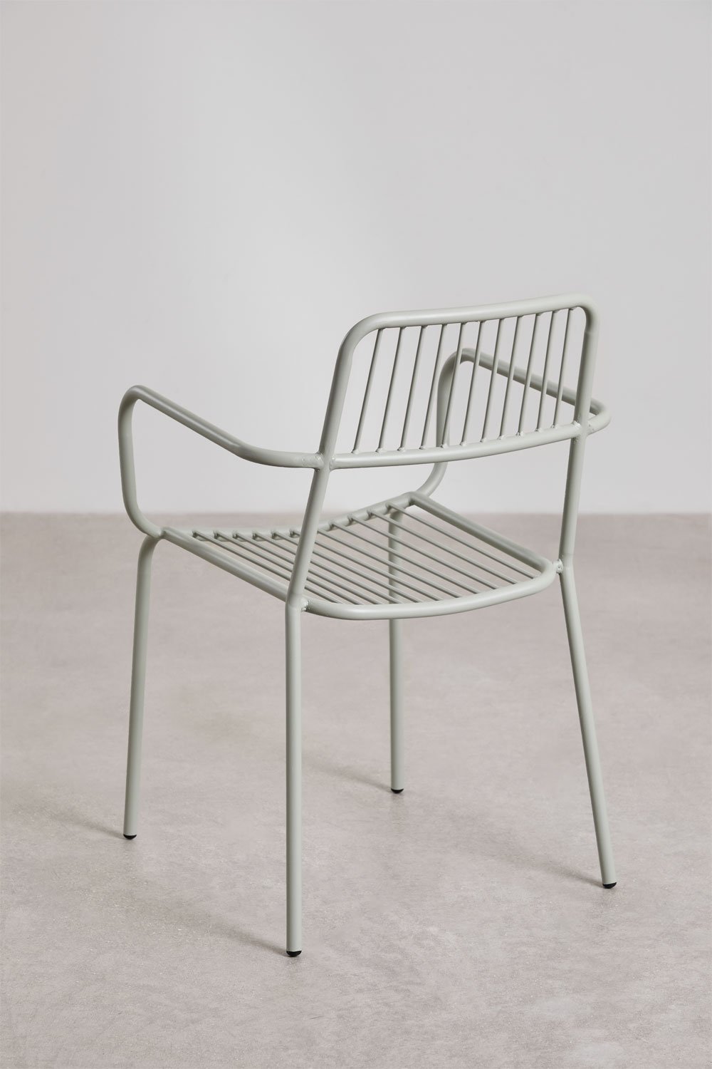 Pack de 2 sillas de comedor apilables con reposabrazos Elton, imagen de galería 3