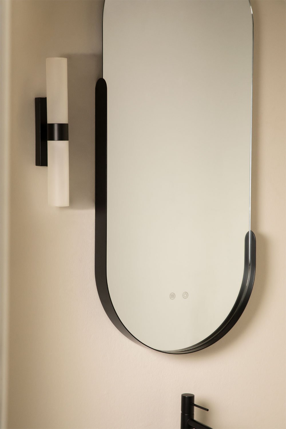 Aplique de pared LED para baño en acero inoxidable Zarivo, imagen de galería 1