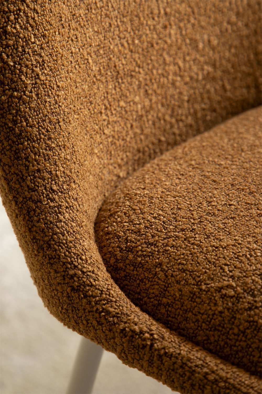 Silla de comedor en tela bouclé Chicago, imagen de galería 2