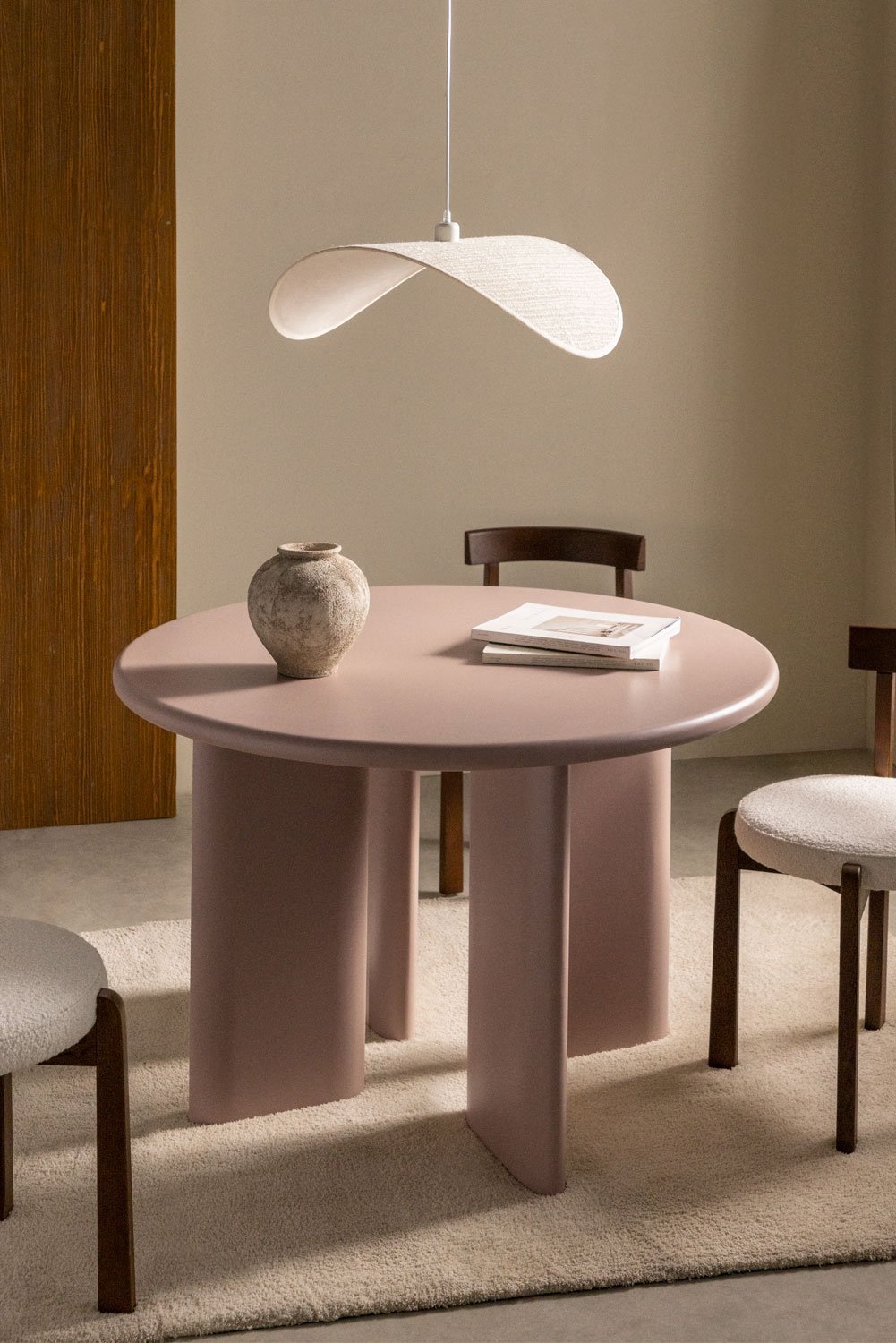 Mesa de comedor redonda en MDF (Ø120 cm) Loulou, imagen de galería 1