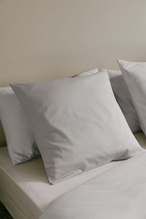 Set de 2 fundas de almohada en algodón percal de 180 hilos Lesia