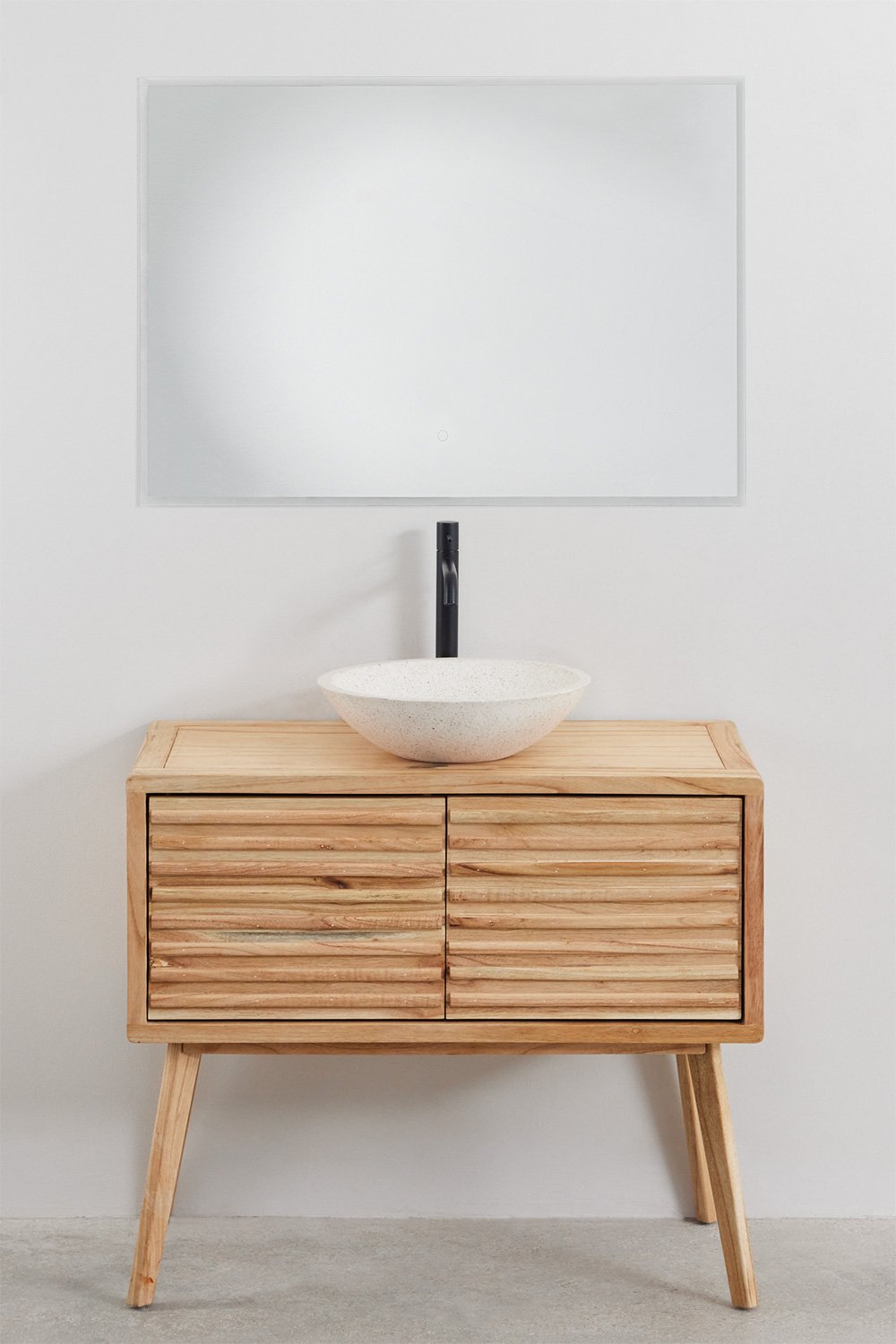 Conjunto de mueble de baño en madera Deleyna, imagen de galería 2