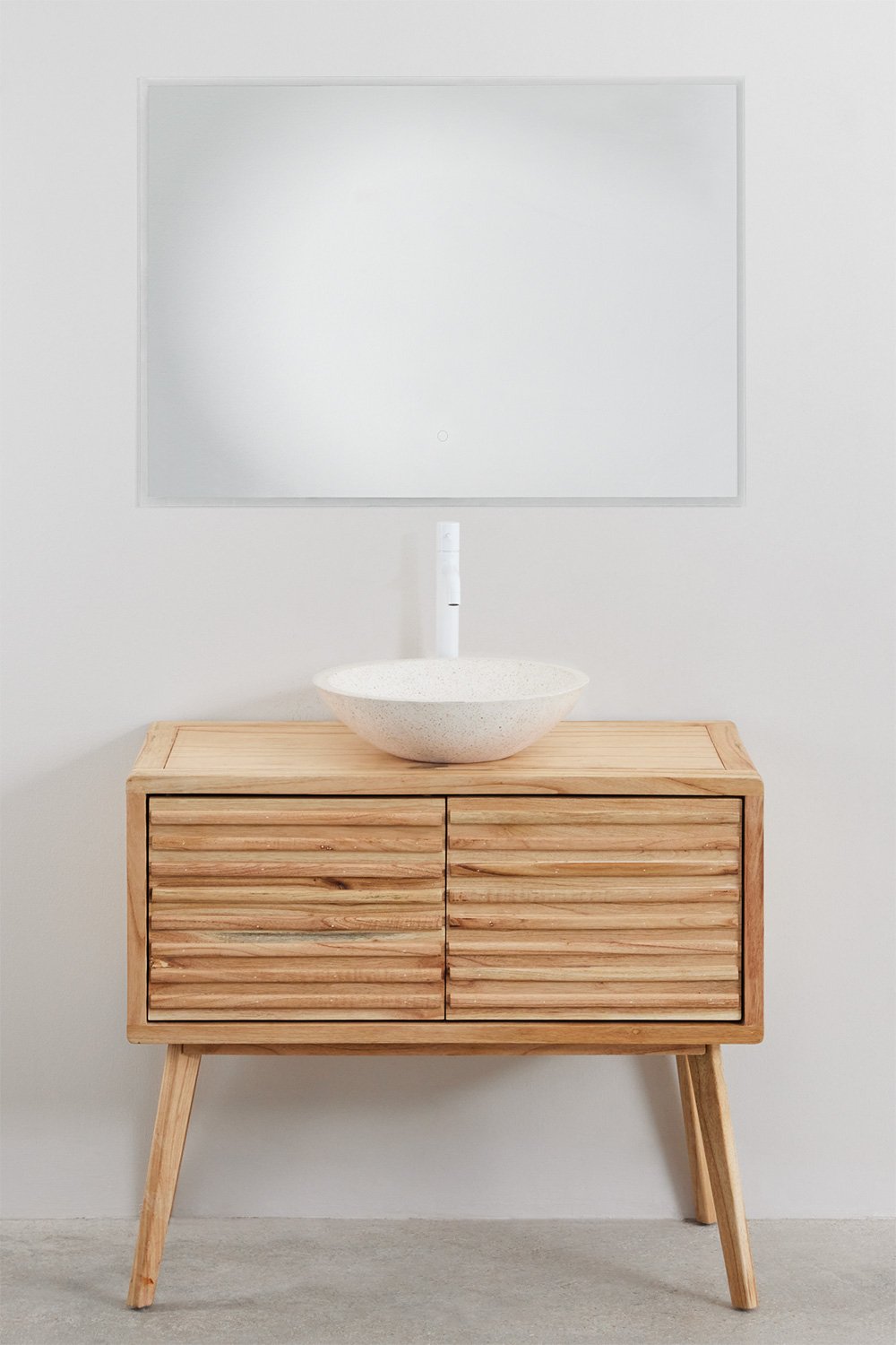 Conjunto de mueble de baño en madera Deleyna, imagen de galería 2