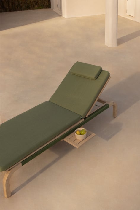 Tumbona reclinable en madera de acacia Dubai