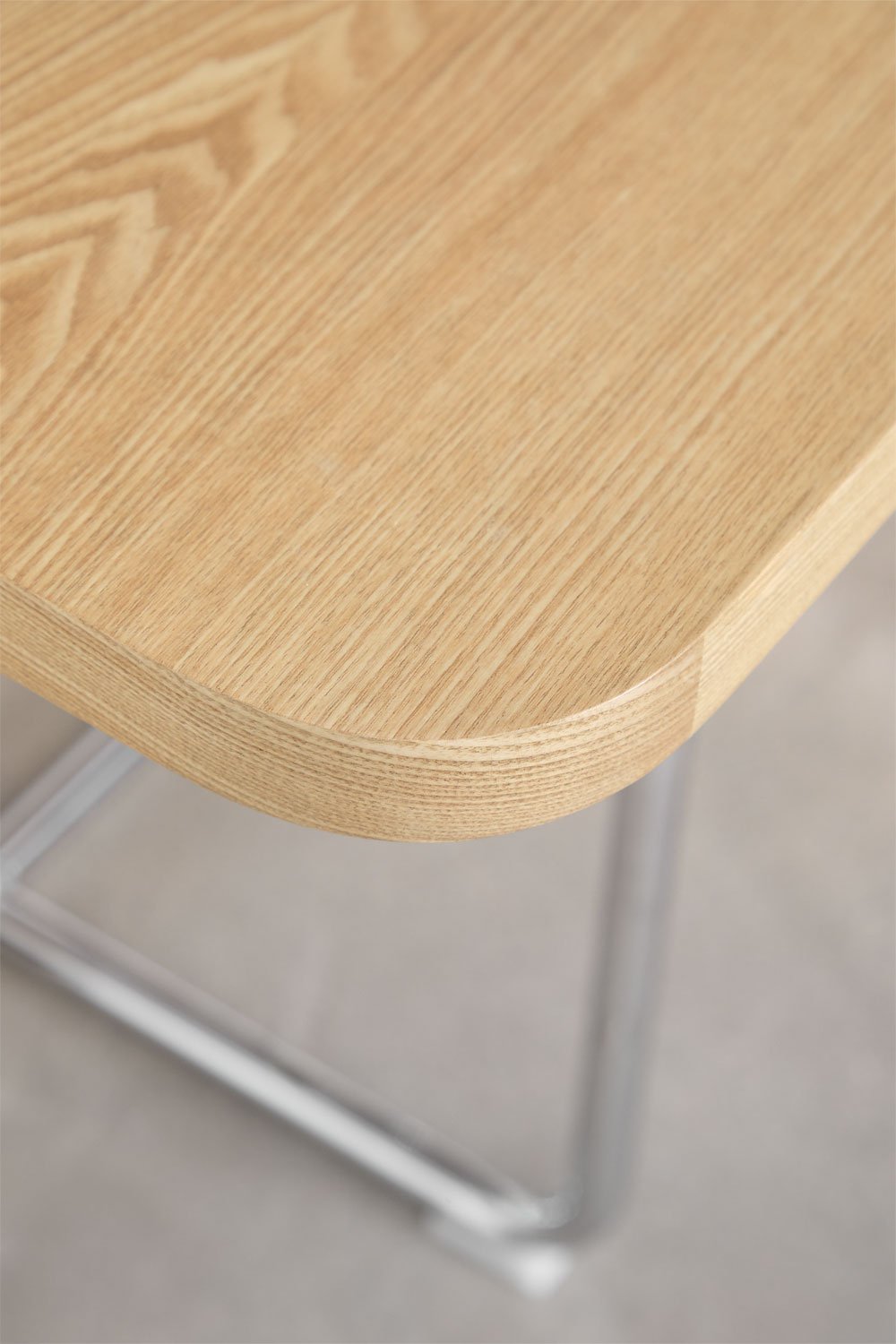 Mesa de comedor rectangular en MDF y acero inoxidable Tento, imagen de galer&iacute;a 6