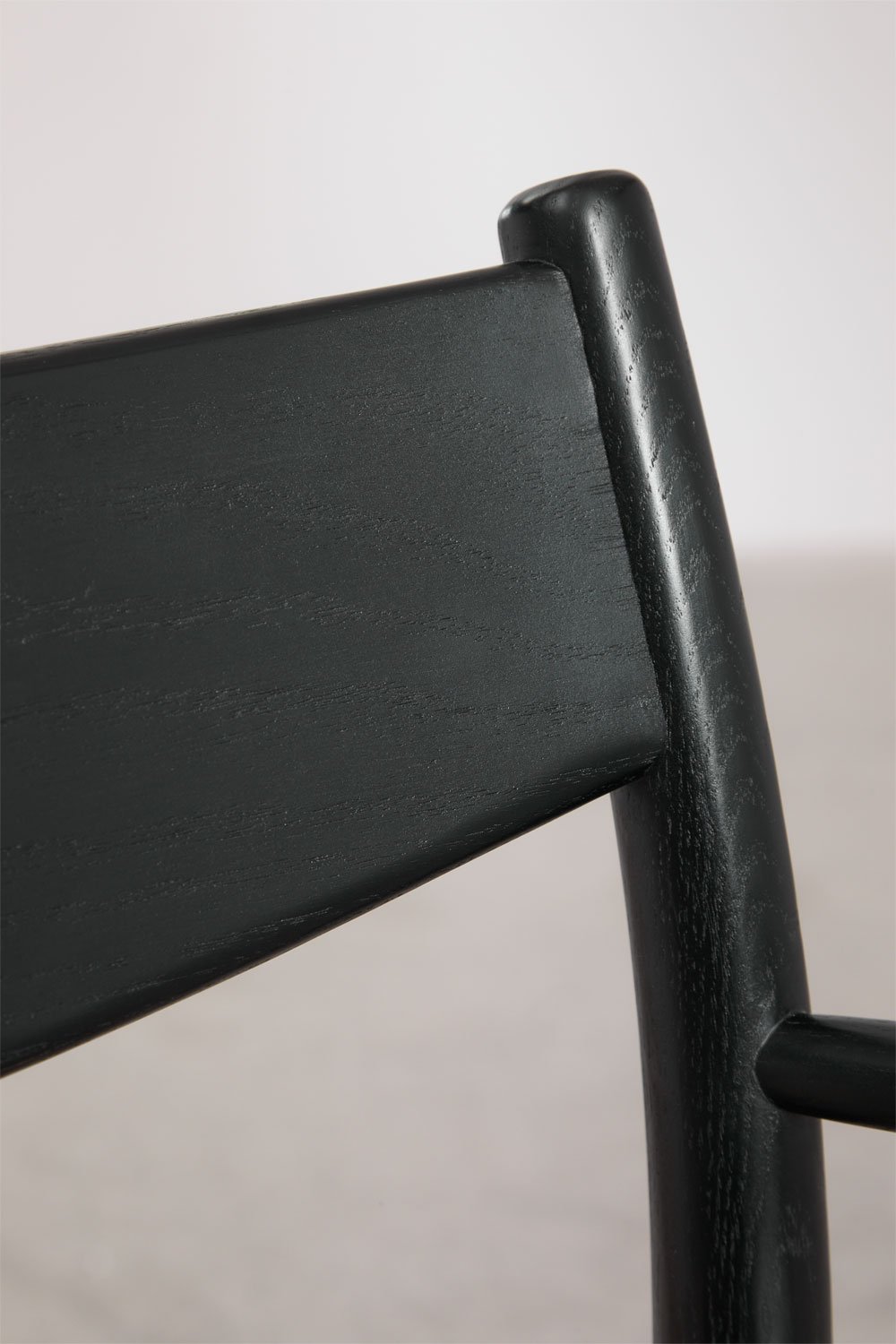 Silla de comedor con reposabrazos en madera de roble Mireita , imagen de galería 7