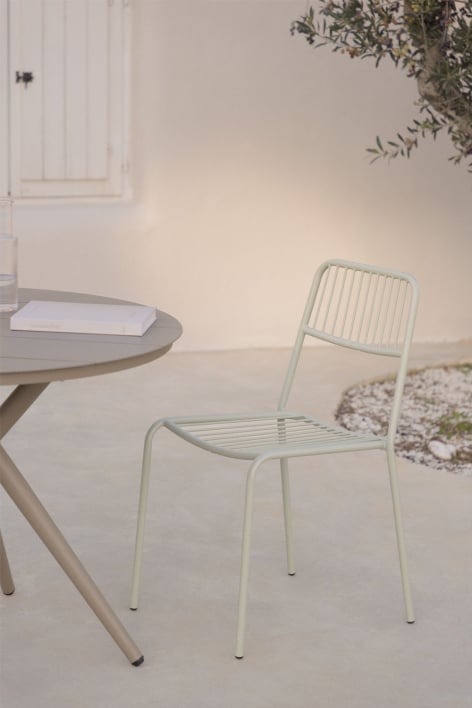 Silla de jardín apilable Elton