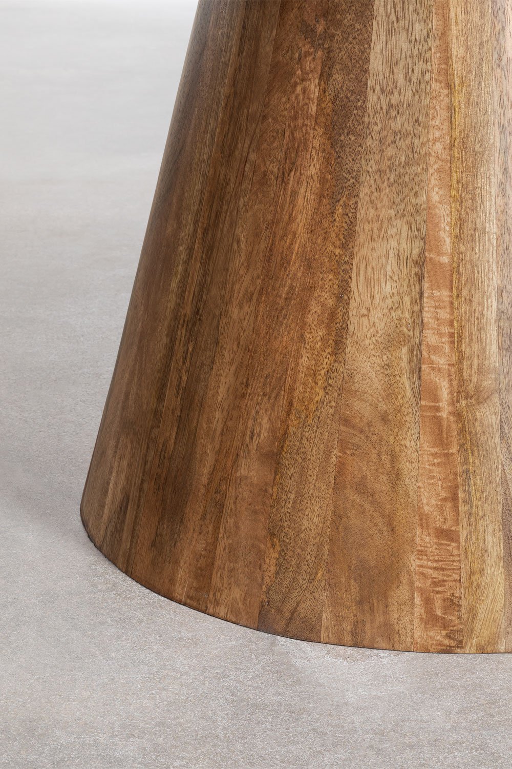 Mesa de comedor redonda en madera de mango Weymar, imagen de galer&iacute;a 5