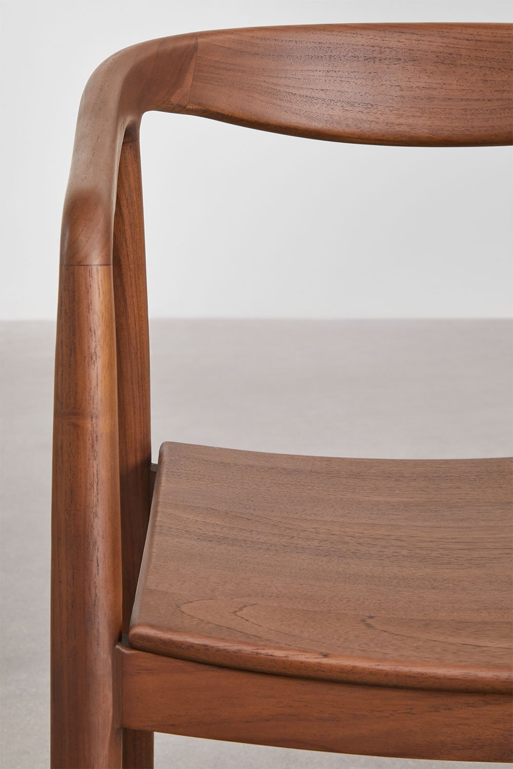 Silla de comedor con reposabrazos en madera de teca Rokan, imagen de galería 5
