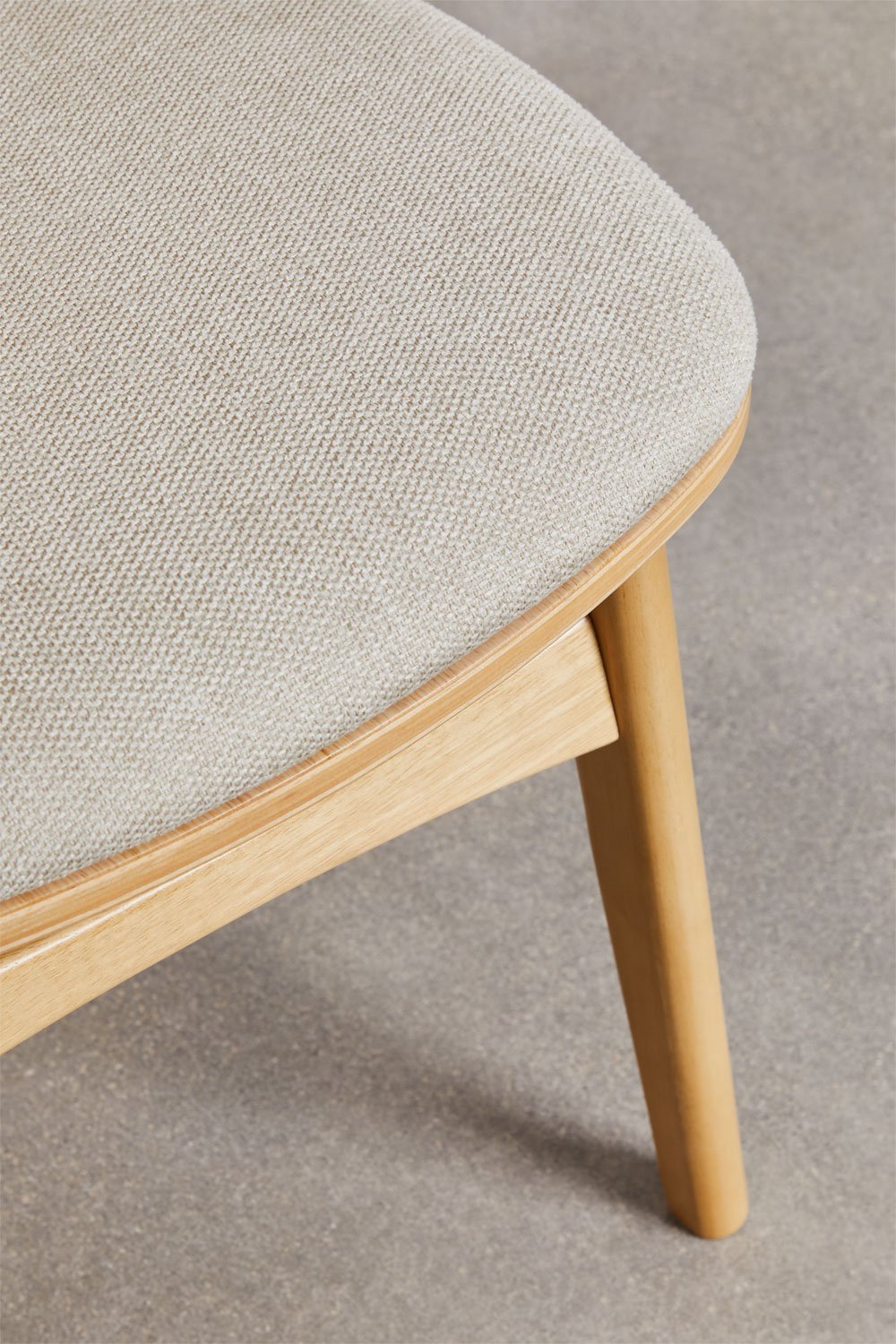 Silla de comedor en madera y tapizada Juna, imagen de galer&iacute;a 6