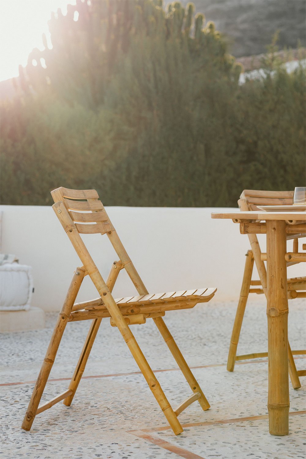 Silla de Jardín Plegable en Bambú Nelida       , imagen de galería 1