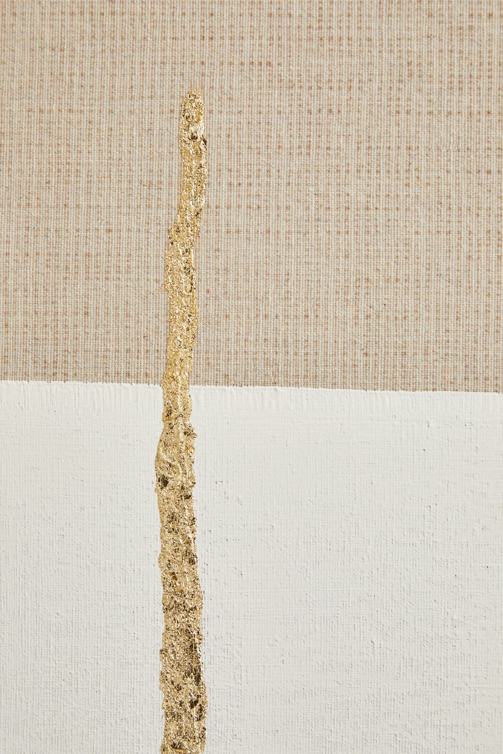 Cuadro decorativo pintado a mano sobre lino con relieve de escayola (80x100 cm) Mivara, imagen de galería 4