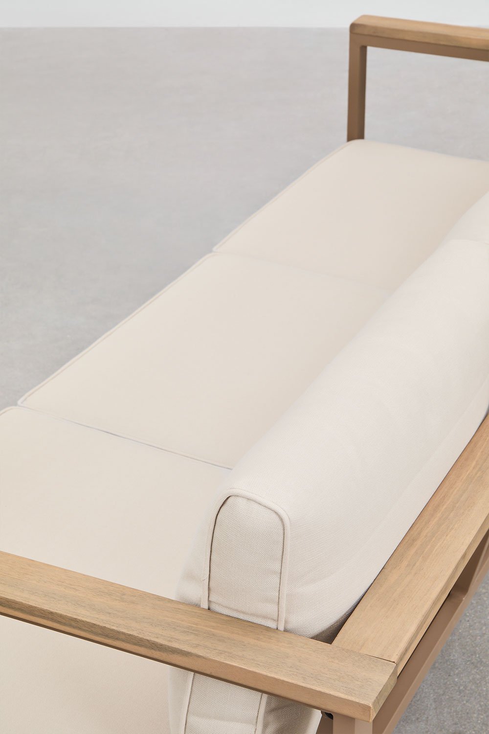 Conjunto de jardín con sofá de 3 plazas y mesa de centro en aluminio 110x55cm Lipov  , imagen de galer&iacute;a 6