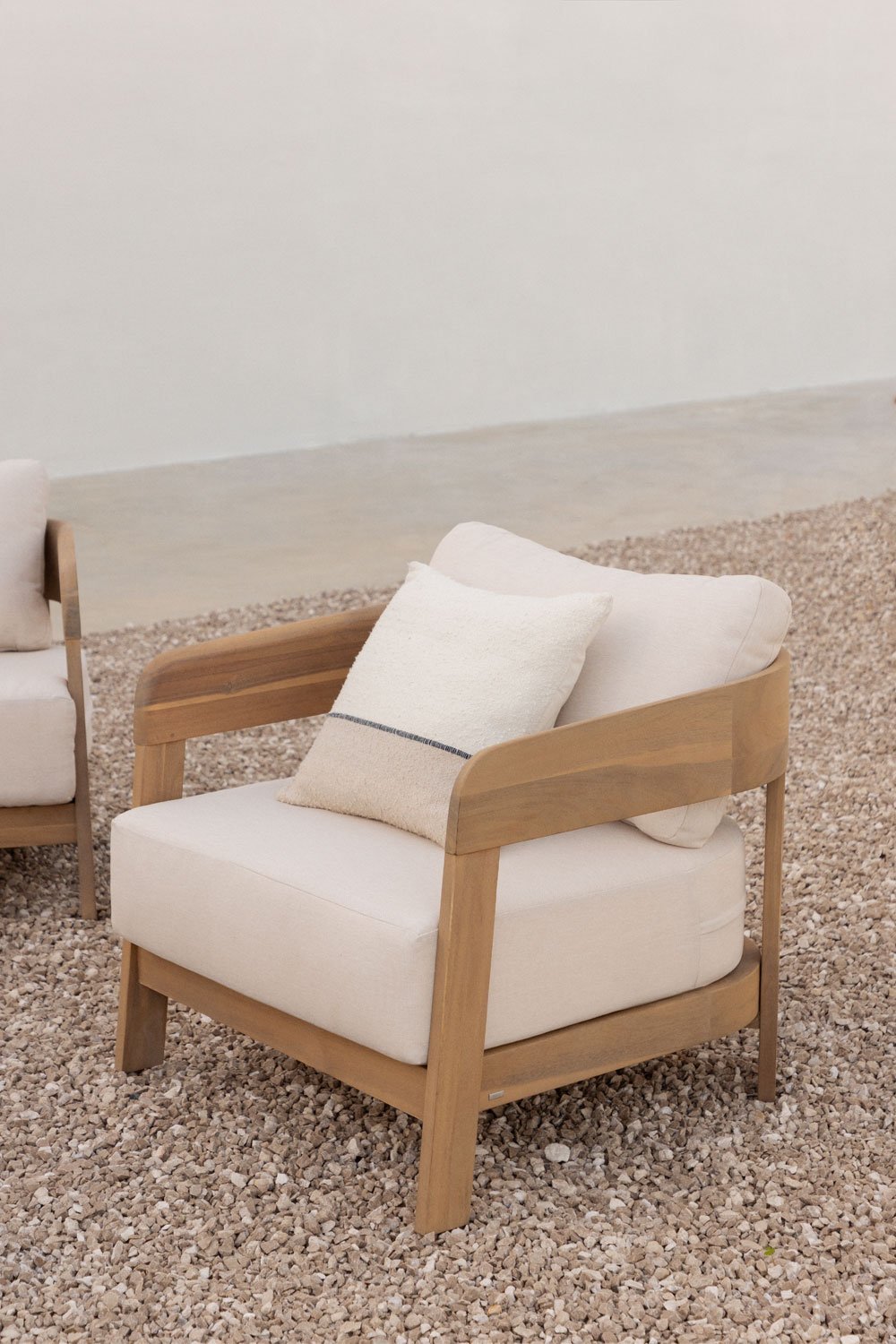 Sillón de jardín en madera de acacia Uleno  , imagen de galería 1