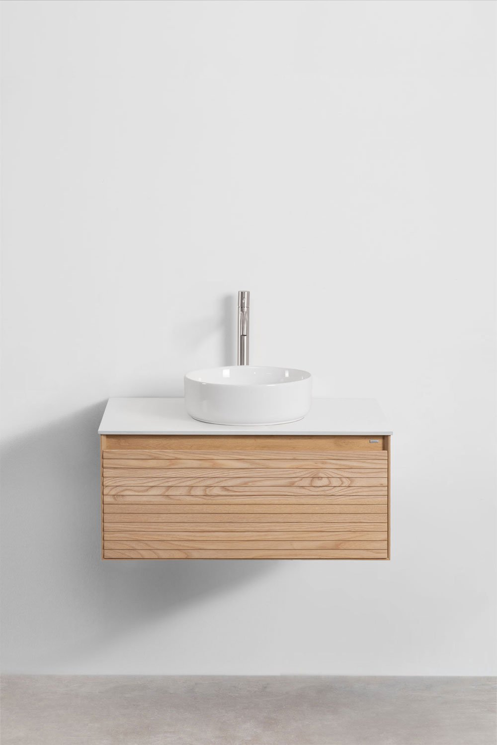 Conjunto de mueble de baño en madera de fresno Tedrik, imagen de galería 2
