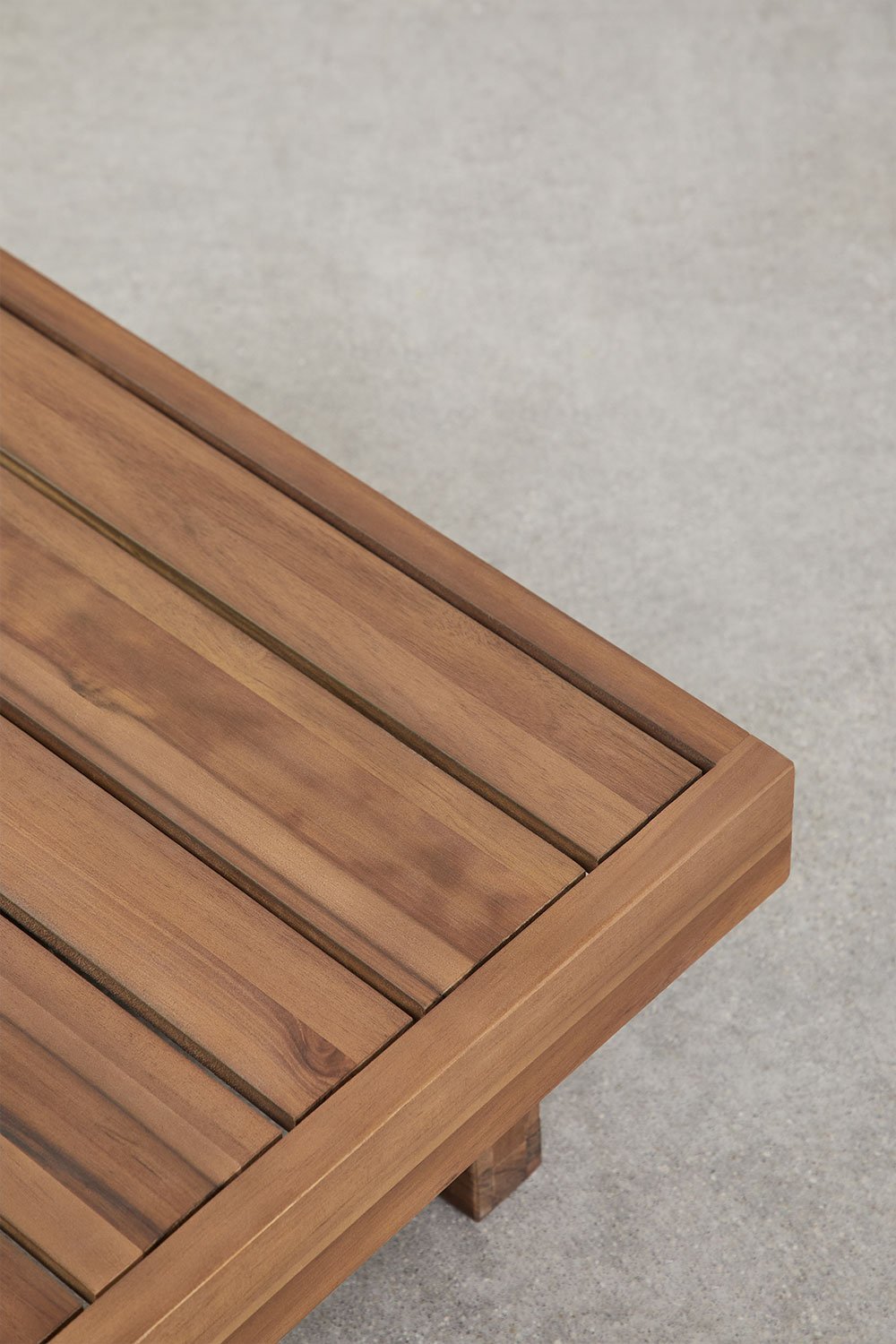 Mesa de centro cuadrada 75x75 cm en madera de acacia Dailin, imagen de galería 2