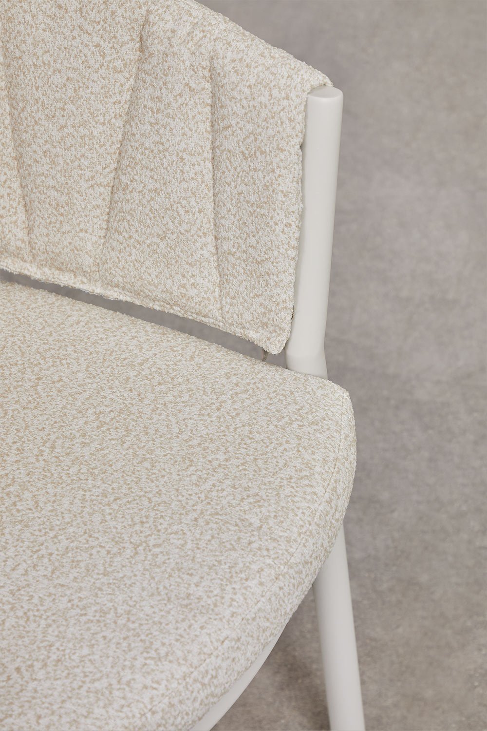 Pack de 2 sillas de comedor con reposabrazos en alumino y tela Roderise, imagen de galer&iacute;a 5