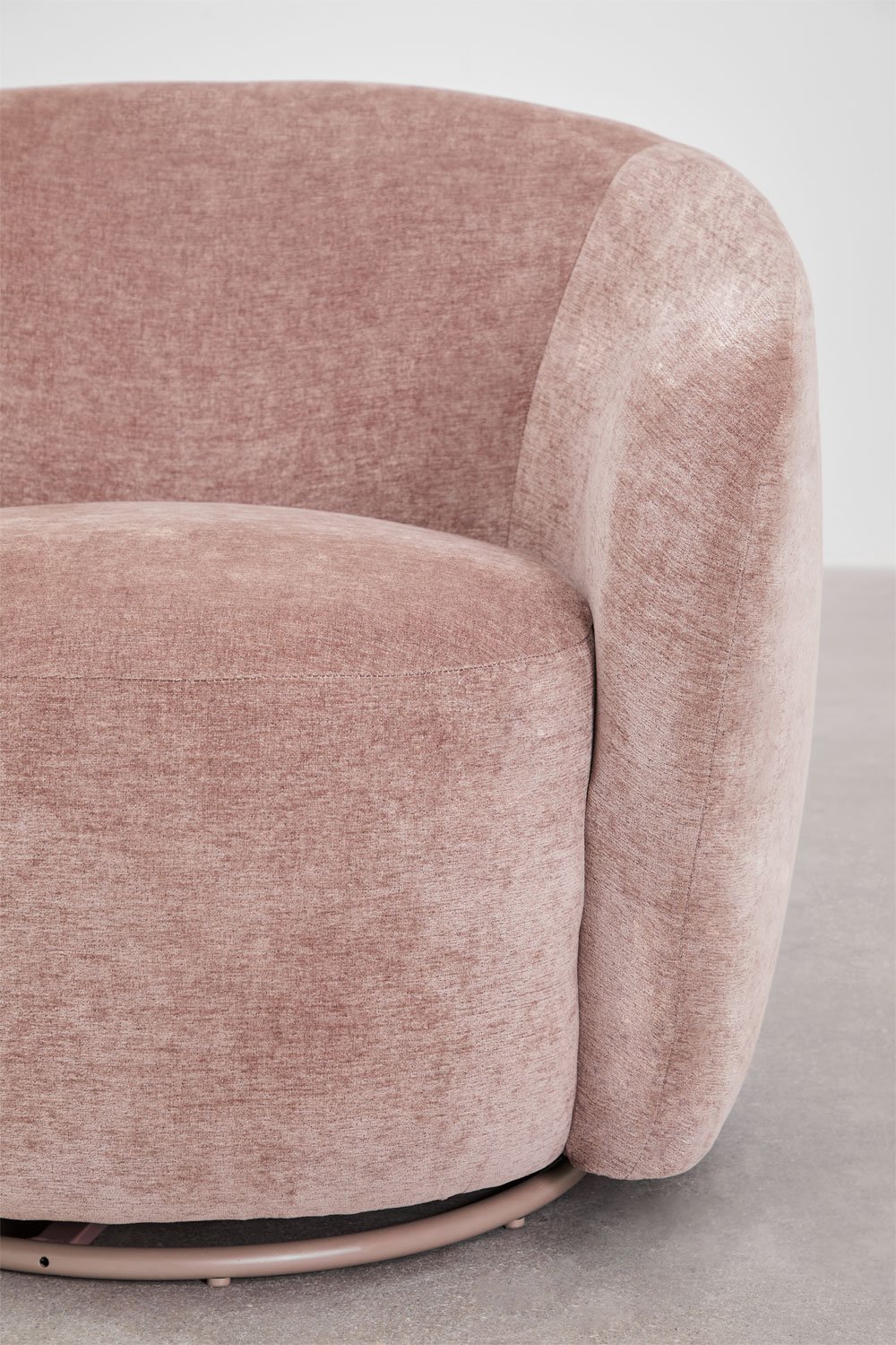 Sillón giratorio en chenilla Mieres , imagen de galería 5