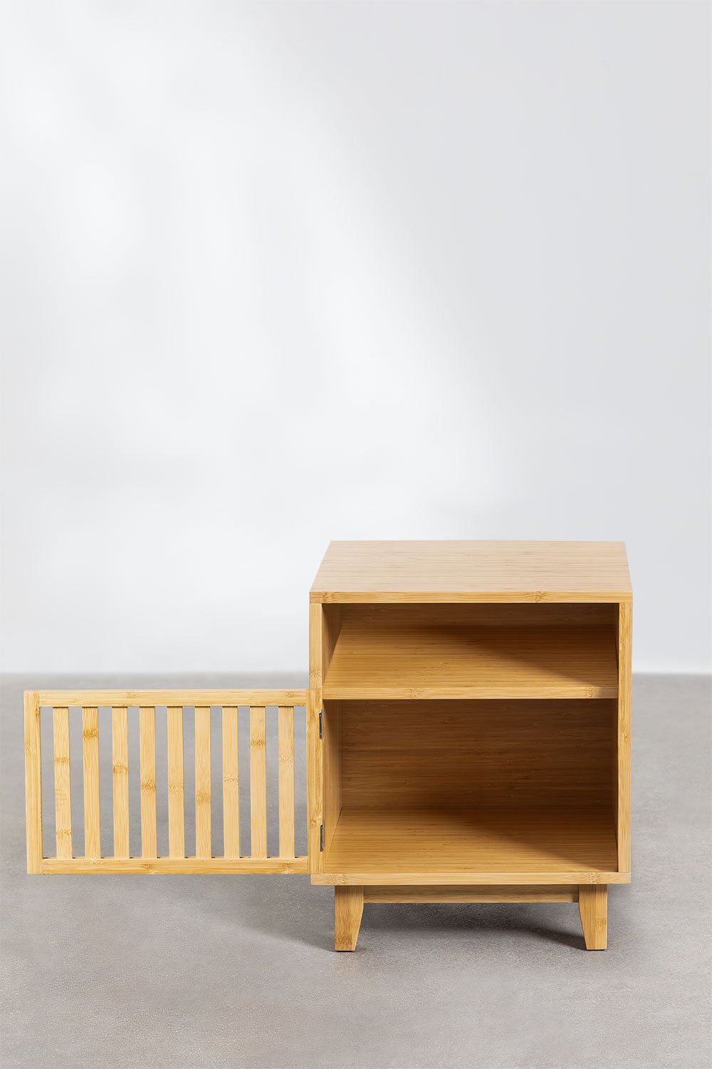 Pack de 2 mesitas de noche en bambú Albin  , imagen de galería 3