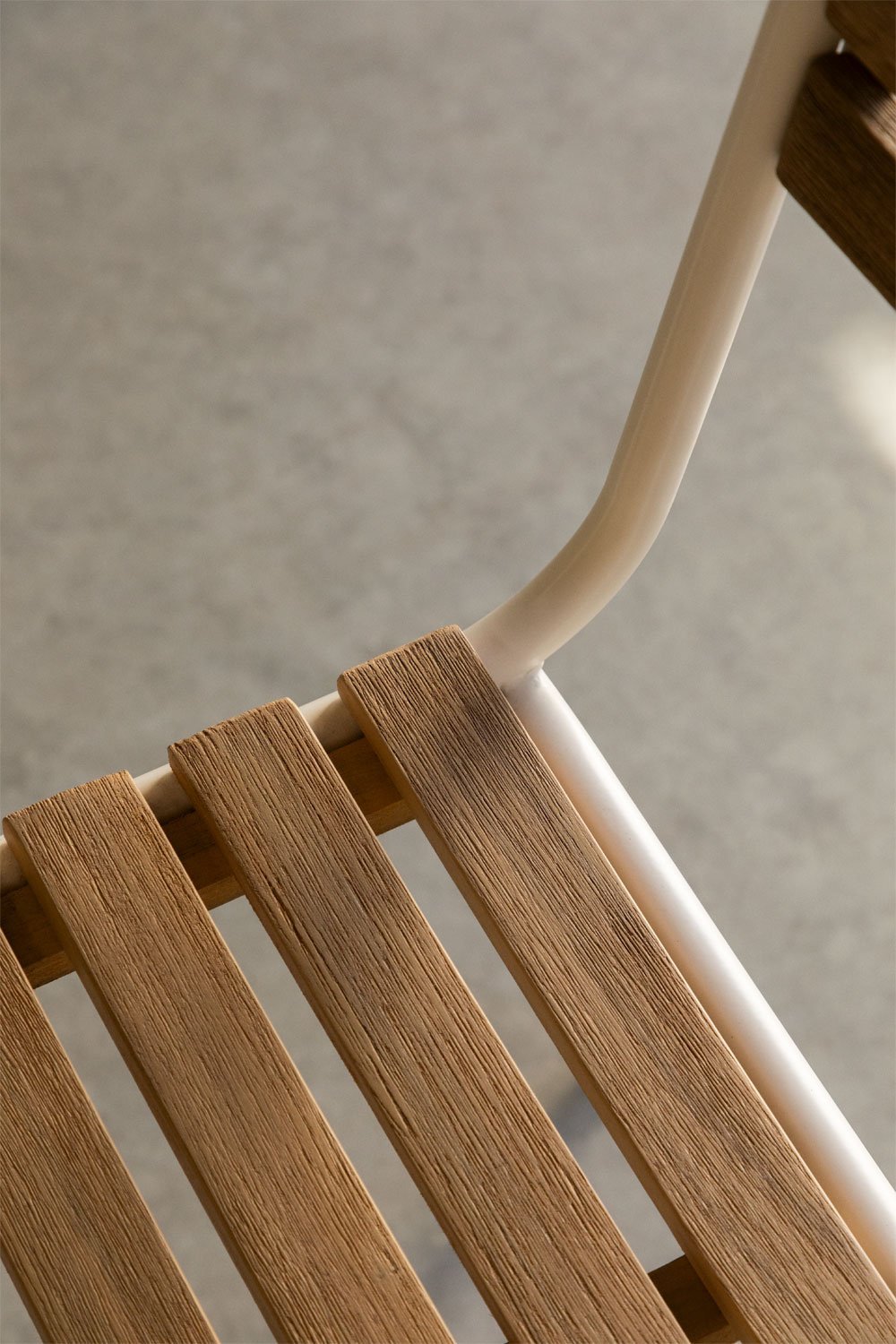 Pack de 6 sillas de comedor apilables en acero y madera de acacia Artus, imagen de galería 2