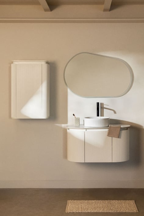 Conjunto de muebles de baño en madera Carsone - Blanco
